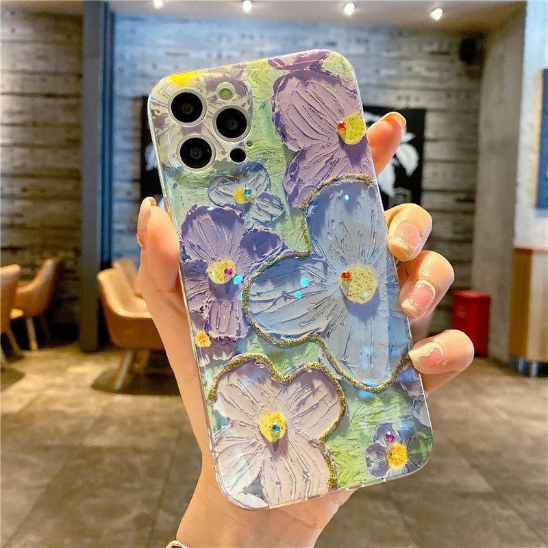 Hot Sale-Vintage Oil Painting Flower iPhone Case