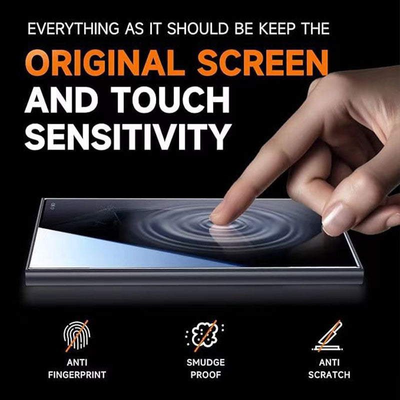 HD/Anti-Peeping Tempered Glass Screen Protector with Auto-Alignment Kit