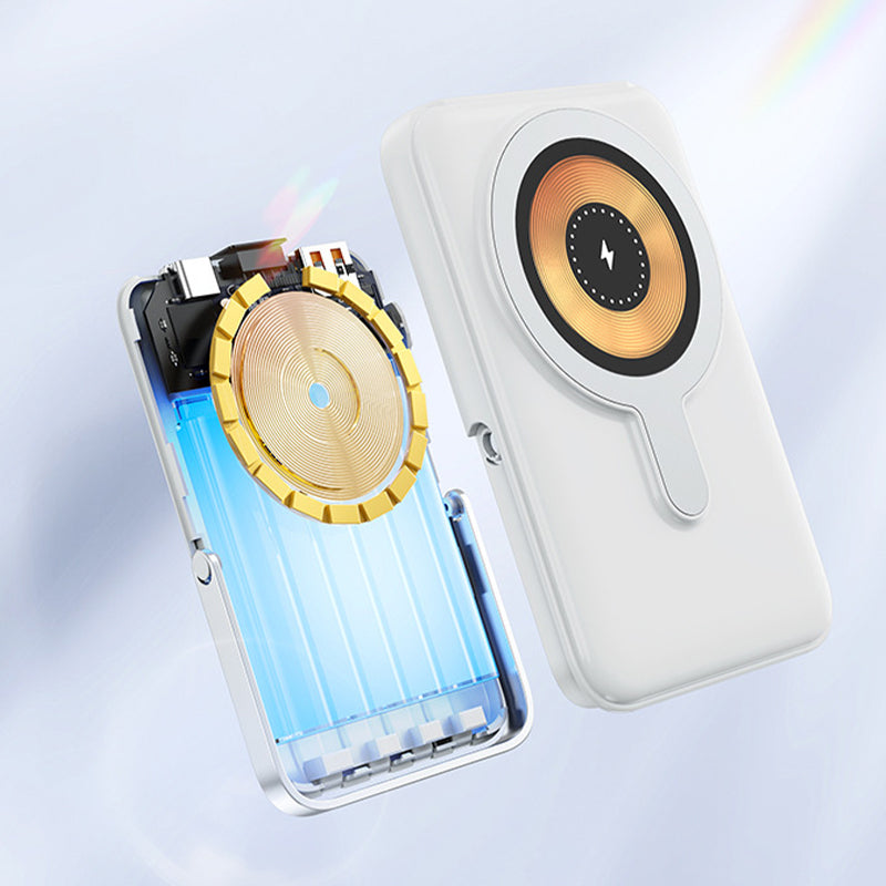 Magnetic Power Bank With Stand & Cable