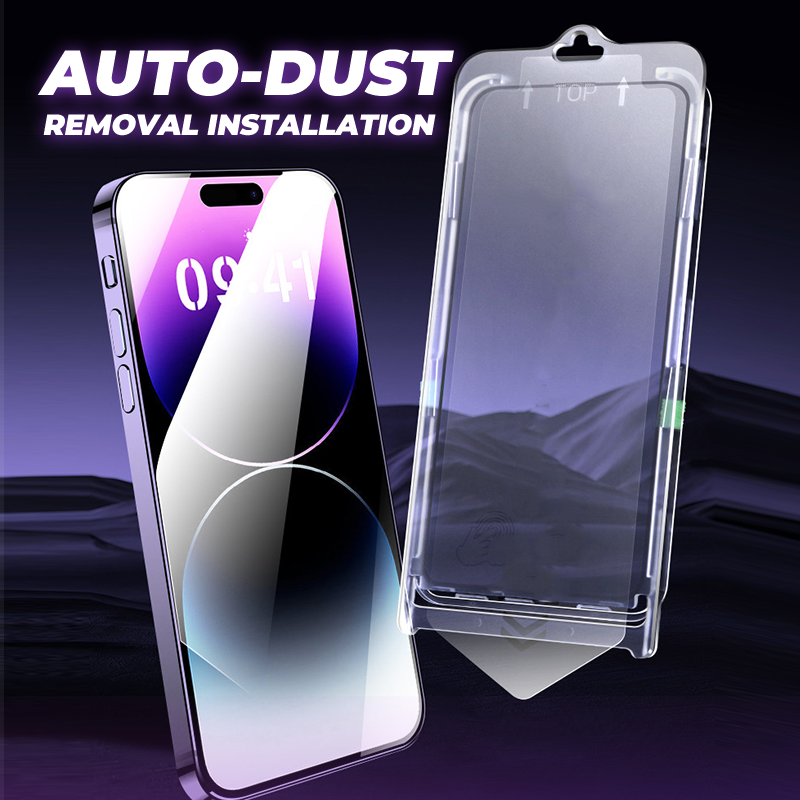 HD Screen Protector for iPhone Series - Auto-Dust Removal Installation