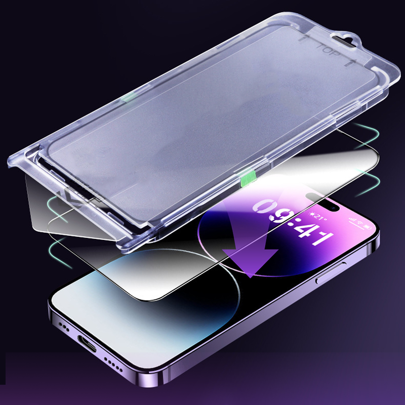 HD Screen Protector for iPhone Series - Auto-Dust Removal Installation