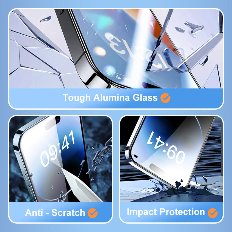 Premium Tempered Glass Screen Protector & Installation Kit for iPhone16-11 Series