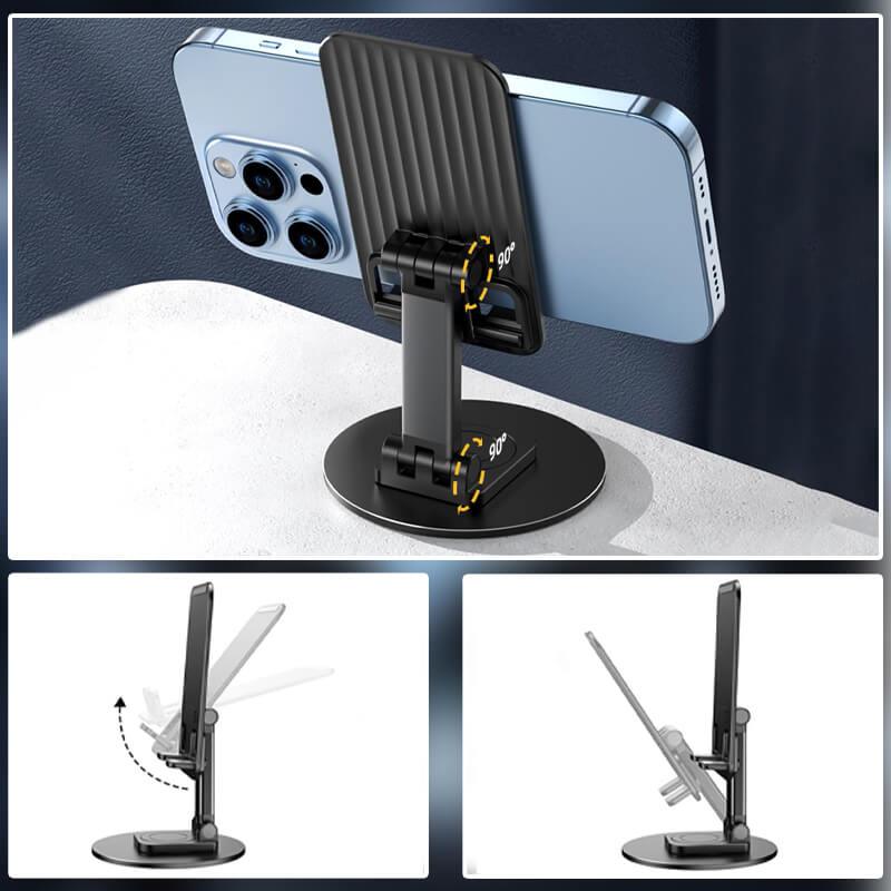 Aluminum alloy rotating mobile phone stand