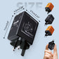 Retractable Wall Charger with Dual Cables