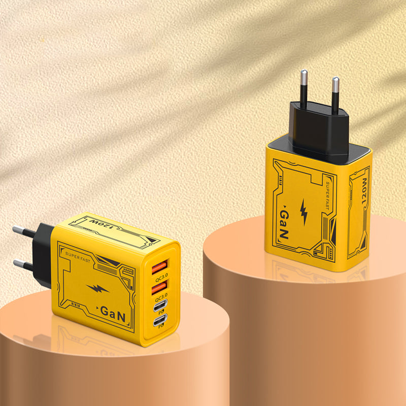 Safe Efficient Yellow International Charging Plug