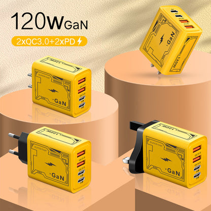 Safe Efficient Yellow International Charging Plug