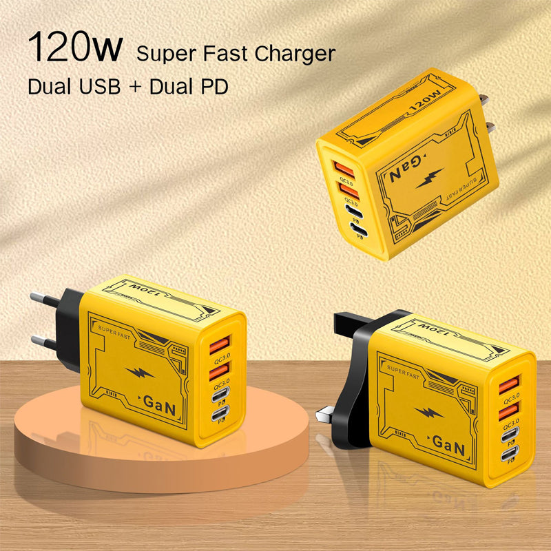 Safe Efficient Yellow International Charging Plug