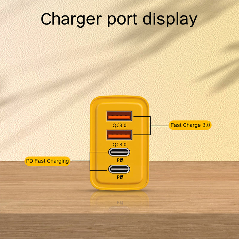 Safe Efficient Yellow International Charging Plug