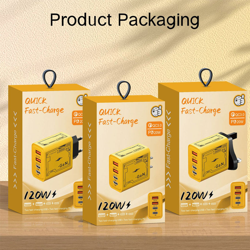 Safe Efficient Yellow International Charging Plug