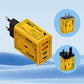 Safe Efficient Yellow International Charging Plug