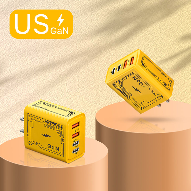 Safe Efficient Yellow International Charging Plug