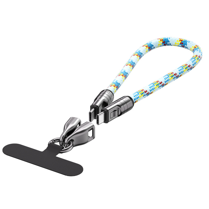 2 IN 1 Cell Phone Lanyard Fast Charging Data Cable