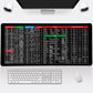 Quick Key Super Large Anti-slip Keyboard Pad - with Office Software Shortcuts Pattern