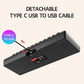 Mini Portable 60% Wired Gaming Keyboard, Compact 61-Key RGB Luminous Translucent USB Keyboard