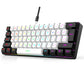 Mini Portable 60% Wired Gaming Keyboard, Compact 61-Key RGB Luminous Translucent USB Keyboard