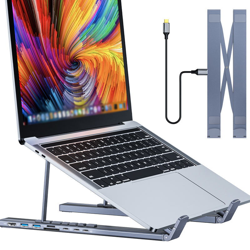 💻 USB-C Docking Station with Laptop Stand & 4K HDMI – Expand Ports, Charge Fast & Boost Productivity ⚡✨