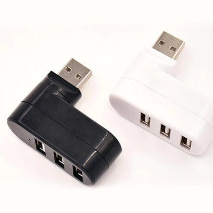 Multifunctional Mini Rotatable 3-Port USB Connector