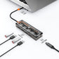 8-in-1 Transparent USB Hub