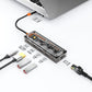 8-in-1 Transparent USB Hub