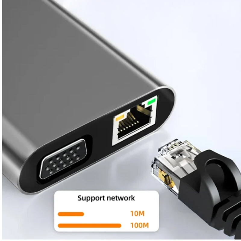 10-in-1 USB-C Hub Adapter with 4K HDMI