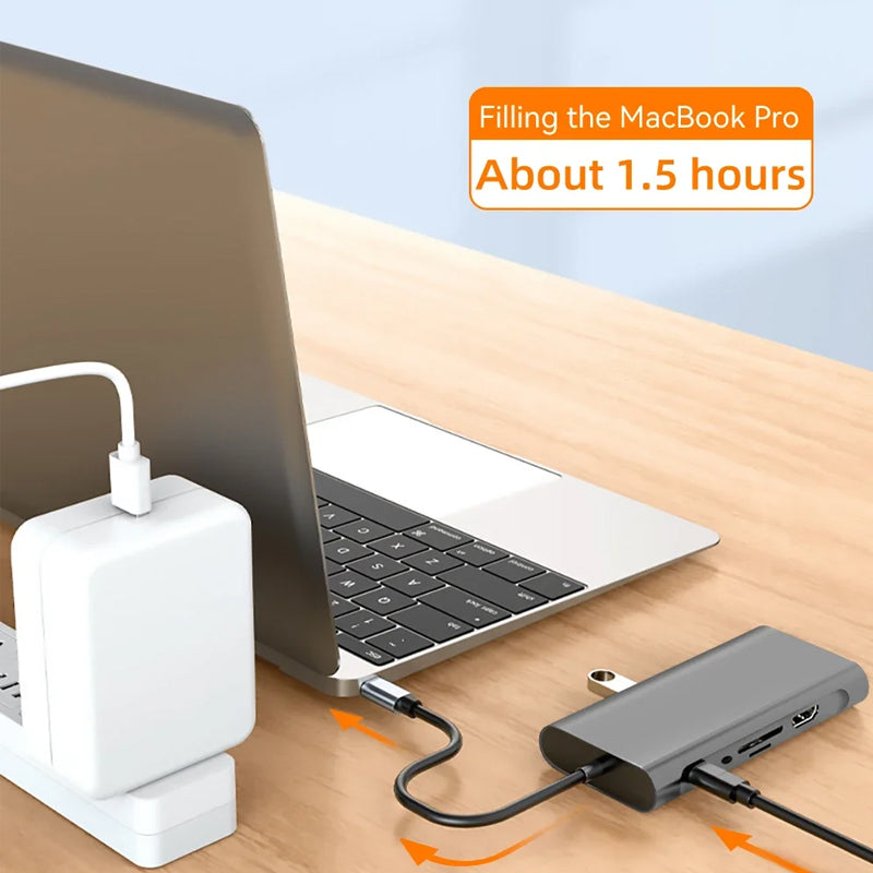 10-in-1 USB-C Hub Adapter with 4K HDMI