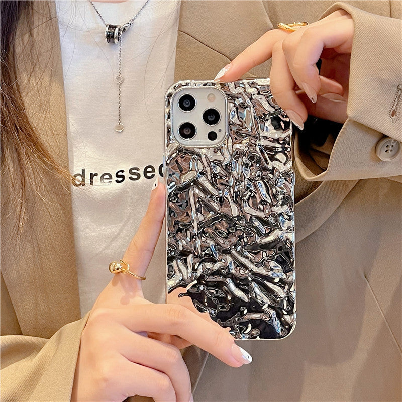 Casetic Electroplated Silver Folds Case