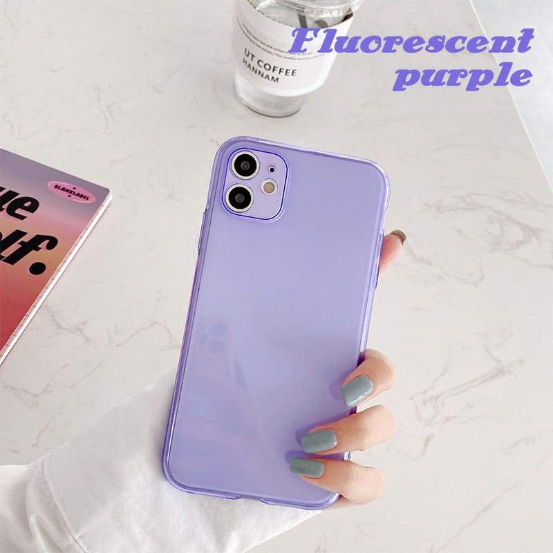 Transparent Fluorescent Anti-collision Phone Case