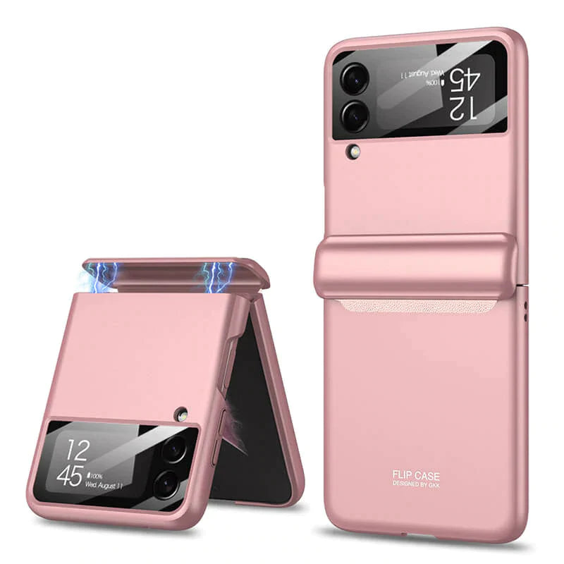 2022 Magnetic All-included Shockproof Plastic Hard Cover For Samsung Galaxy Z Flip 3 5G