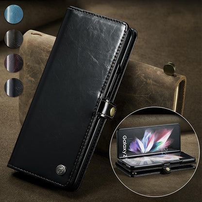 Luxury PU Leather Wallet Flip Case for Samsung Galaxy Z Fold 3 5G