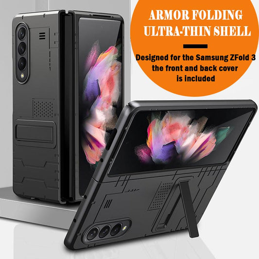 New Heavy Duty Protection Armor Cover Case With Kickstand for Samsung Galaxy Z Fold 2 / Fold 3 5G