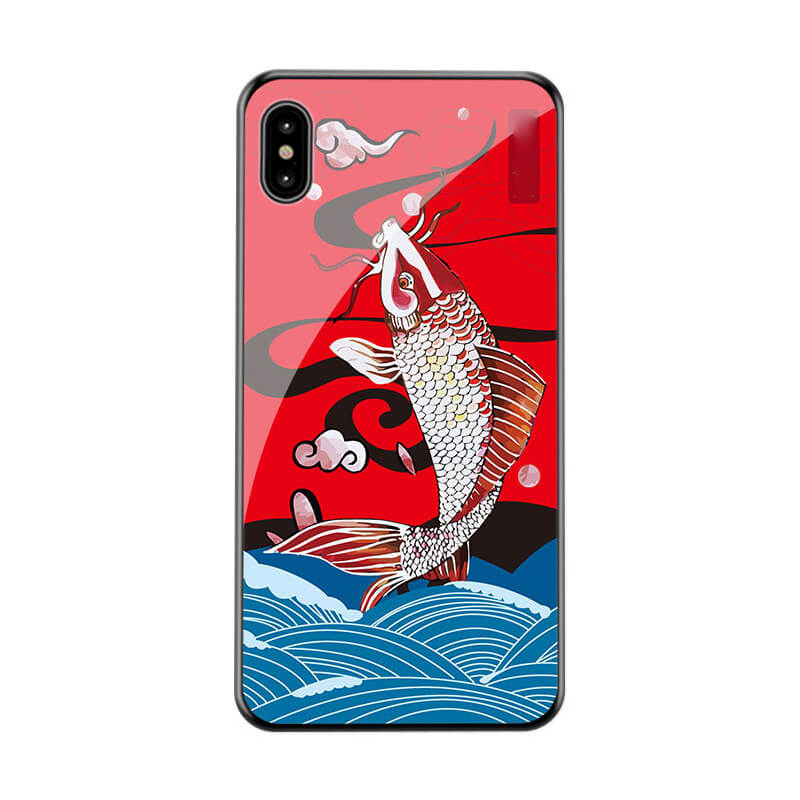 Cartoon Animal Glass Phone Case For iPhone