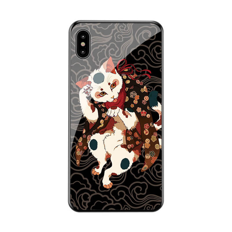 Cartoon Animal Glass Phone Case For iPhone