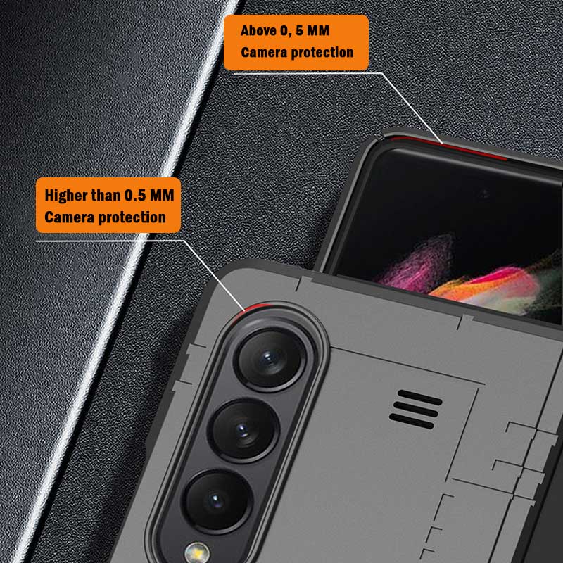 New Heavy Duty Protection Armor Cover Case With Kickstand for Samsung Galaxy Z Fold 2 / Fold 3 5G