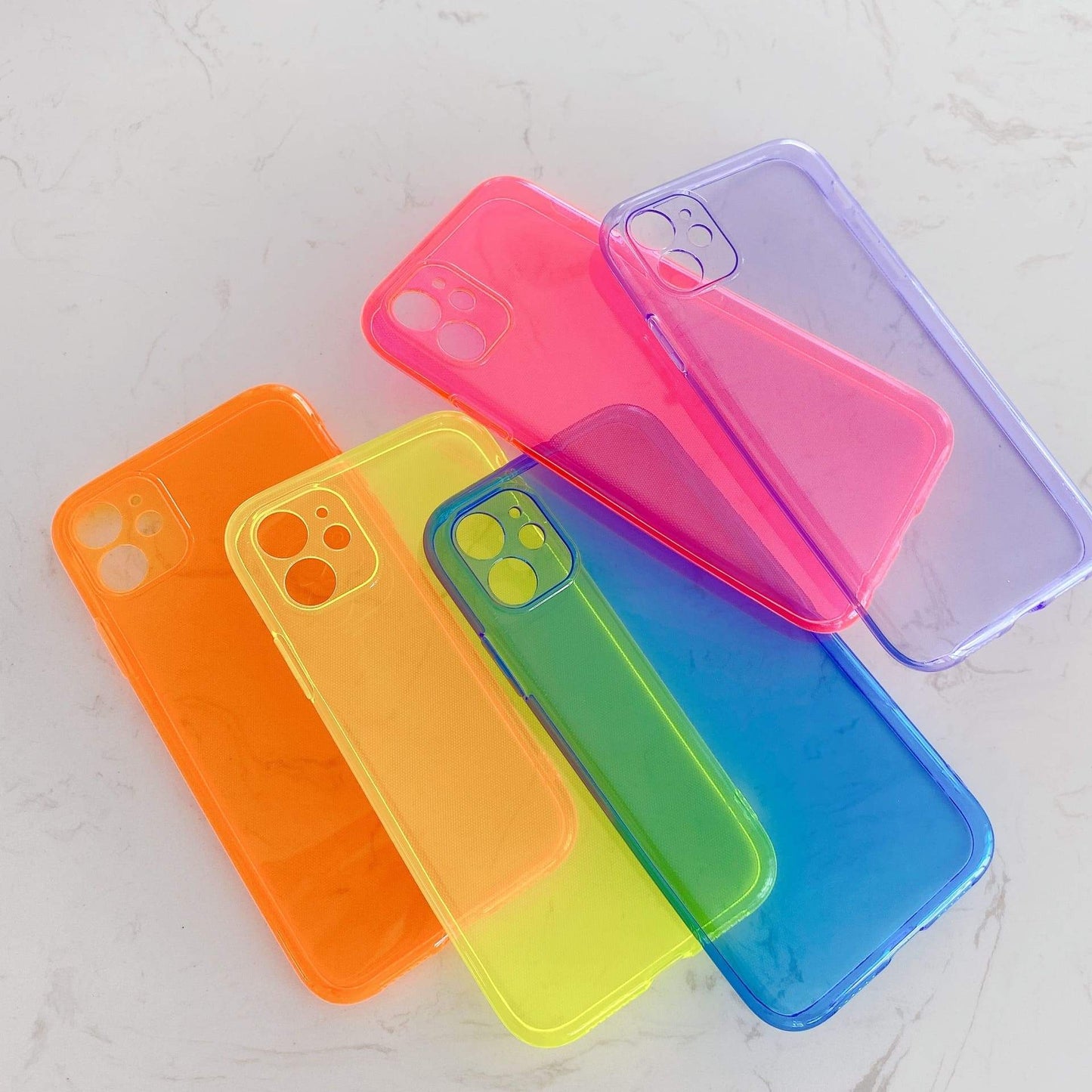 Transparent Fluorescent Anti-collision Phone Case