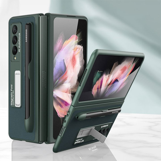 Für Samsung Galaxy Z Fold 3 5G Scharnierschutz Magnetische Hülle