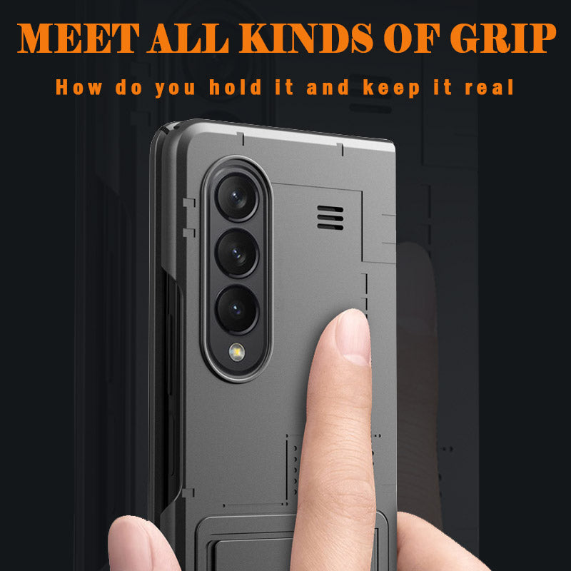 New Heavy Duty Protection Armor Cover Case With Kickstand for Samsung Galaxy Z Fold 2 / Fold 3 5G