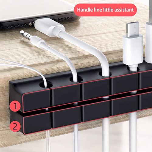 Data line desktop holder