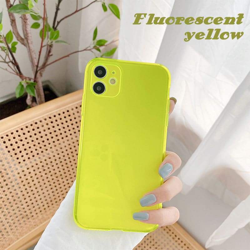 Transparent Fluorescent Anti-collision Phone Case