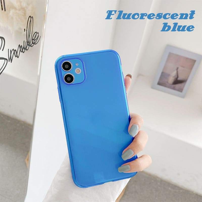 Transparent Fluorescent Anti-collision Phone Case