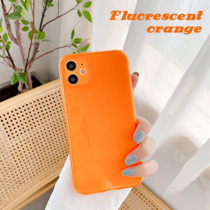 Transparent Fluorescent Anti-collision Phone Case