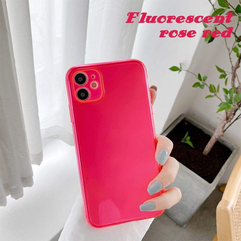 Transparent Fluorescent Anti-collision Phone Case