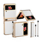 Luxury Leather Case For Samsung Galaxy Z Flip3(4) With Double Hinge - Retractable Stylus