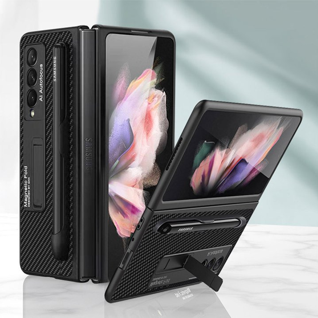 Für Samsung Galaxy Z Fold 3 5G Scharnierschutz Magnetische Hülle